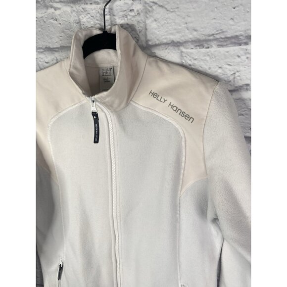 HELLY HANSEN Women's White Full Zip Fleece Jacket Medium - Picture 5 of 6